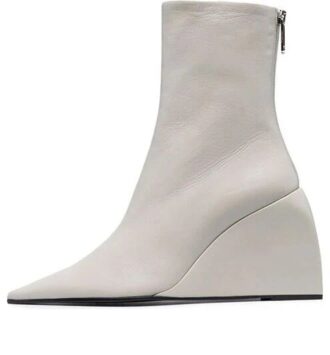 Botki na koturnie Off-White Dolls „White”