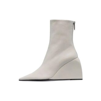 Botki na koturnie Off-White Dolls „White”