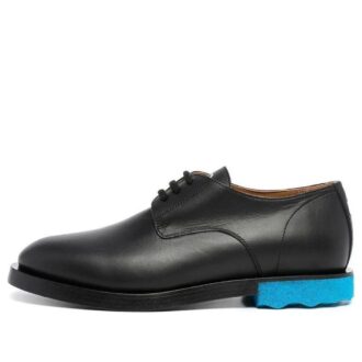 Buty derby z kontrastową podeszwą „Black Blue”
