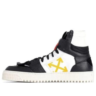 Buty skateboardowe Off-Court z wysoką cholewką, czarne/żółte