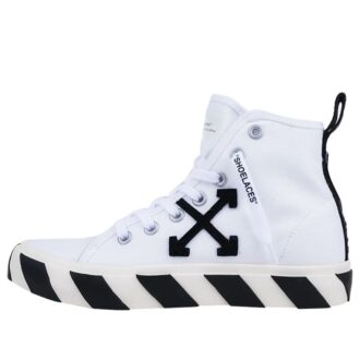 Buty z Vulcanized płótna o średniej wysokości Czarne/Białe