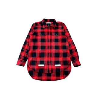 C/O VIRGIL 14SS Koszula unisex Czarno-czerwona