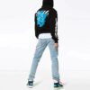 C/O Virgil Abloh Męska czarna bluza z nadrukiem czaszek