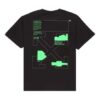 C/O Virgil Abloh Męska czarna koszulka z nadrukiem łuków