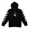 c/o virgil abloh męska czarna kurtka z kropelkami strzałek incompiuto