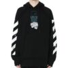 c/o virgil abloh męska czarna kurtka z kropelkami strzałek incompiuto