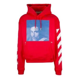 c/o Virgil Abloh Męski czerwony sweter Czerwony