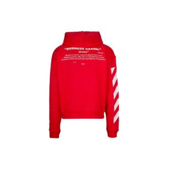 c/o Virgil Abloh Męski czerwony sweter Czerwony