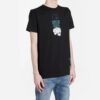 C/O Virgil Abloh Męskie czarne Fibonacci Dripping Arrows Slim
