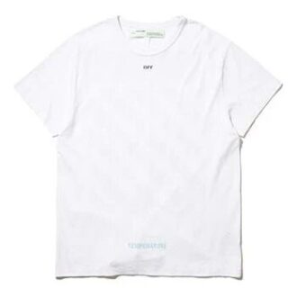 C O VIRGIL ABLOH OW Niebieskie szorty z krótkim rękawem „Black White”