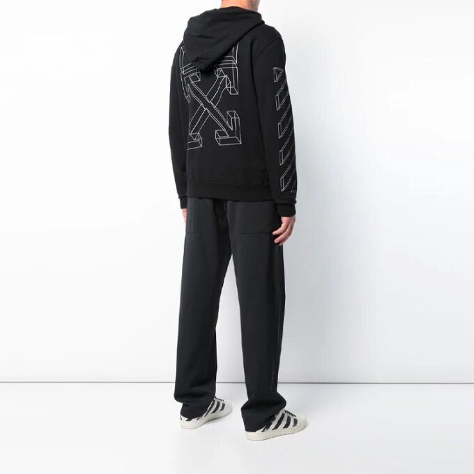 COVIRGIL ABLOH Nadruk Męskie Normalny rozmiar Czarny