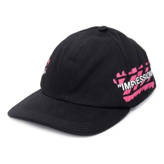 Czapka baseballowa Virgil Abloh Stencil różowo-czarna
