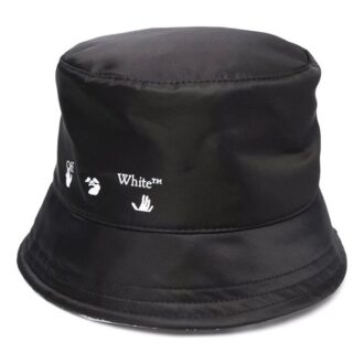 Czapka Off-White w kolorze złamanej bieli „Black”