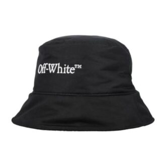 Czapka typu bucket z haftowanym logo Bookish „Czarna”