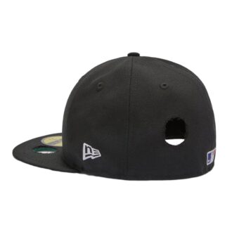 Czarna czapka męska Off-White x MLB x New Era Crossover Hole Wool