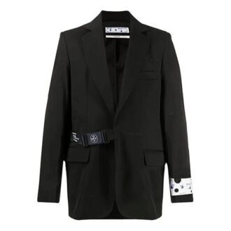 Czarna kurtka męska Off-White z wiązaniem