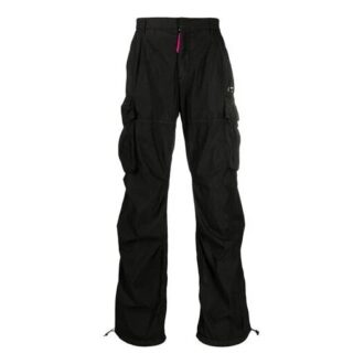 Czarne spodnie cargo Off-White z logo z kolekcji SS21 dla mężczyzn