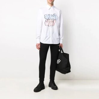 Czarne spodnie sportowe z logo SS21