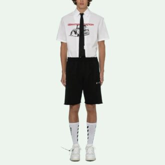 Czarne szorty sportowe z logo SS21