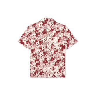 Czerwona koszulka męska Off-White z krótkim rękawem C/O VIRGIL ABLOH Flowers
