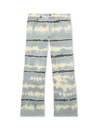 Dżinsy Slim Relax z nadrukiem Tie-dye na całej powierzchni