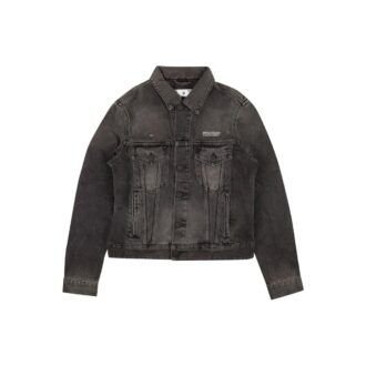 Długa kurtka Denim Off-White „Black”