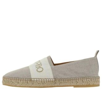 Espadryle z lnu w stylu Bookish „Jasny beżowy biały”