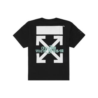 FW19 Waterfall S/S Over Tee Czarny Wielokolorowy