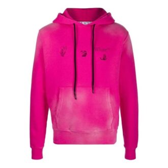FW20 Bluza z kapturem z logo Bleach w kolorze brzoskwiniowo-różowym