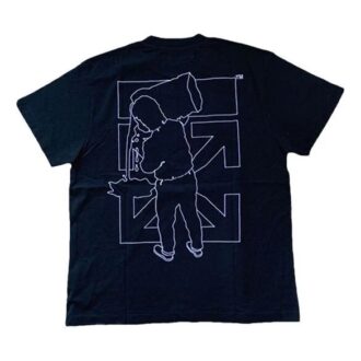 FW20 Koszulka z krótkim rękawem w stylu szortów z motywem robotniczym