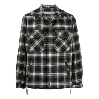 FW20 Kurtka koszulowa w kratkę ze szablonem strzałki