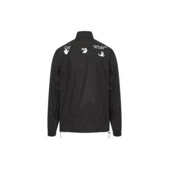 FW20 Kurtka męska z nadrukiem logo, czarna