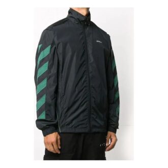 Fw20 Kurtka zapinana na zamek z Diagonalnymi paskami