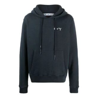 FW20 Luźna bluza z kapturem z nadrukiem logo dla mężczyzn, szara
