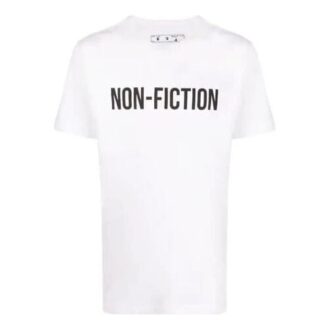 FW20 Non-Fiction z nadrukiem, męska, biała
