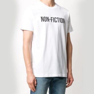 FW20 Non-Fiction z nadrukiem, męska, biała