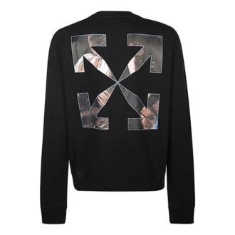 FW20 Sweter męski Caravaggio z nadrukiem anioła, czarny