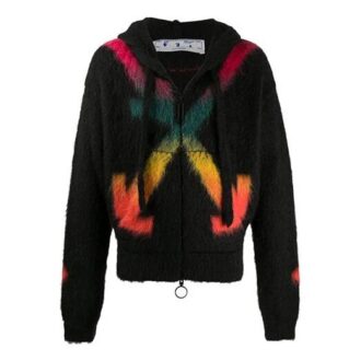 FW20 Sweter z kapturem Arrows Vein Męski Czarny