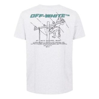 FW20 Szara męska koszula z nadrukiem logo Trellis Worker