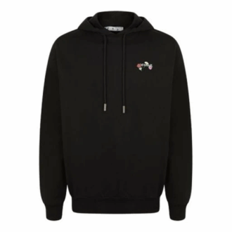 FW21 Kwiat z literami, wersja standardowa, unisex, czarna