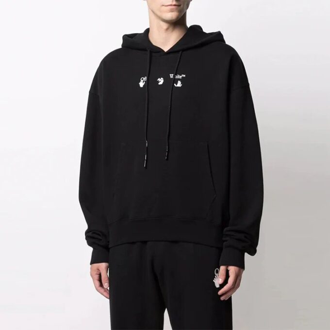 FW21 Melting Arrow Logo Print Sports Men’s Black