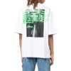 Off-White Męska koszulka z krótkim rękawem i okrągłym dekoltem z nadrukiem alfabetu FW22, biała