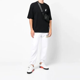 Off-White męska koszulka z krótkim rękawem i drobnym wzorem