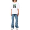 Off-White Męska koszulka z krótkim rękawem i okrągłym dekoltem z nadrukiem alfabetu FW22, biała