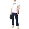 Off-White Męska koszulka z krótkim rękawem i okrągłym dekoltem z nadrukiem alfabetu, kolekcja SS22, kolor biały