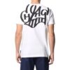 Off-White Męska koszulka z krótkim rękawem i okrągłym dekoltem z nadrukiem alfabetu, kolekcja SS22, kolor biały