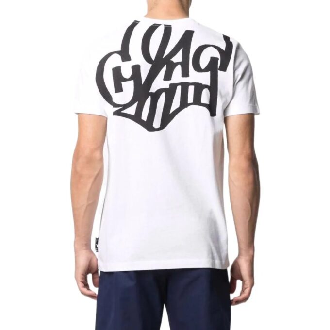 Off-White Męska koszulka z krótkim rękawem i okrągłym dekoltem z nadrukiem alfabetu, kolekcja SS22, kolor biały