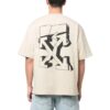 Off-White Męska koszulka z krótkim rękawem i okrągłym dekoltem z nadrukiem logo, kolekcja SS22, kolor biały