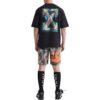 Off-White Męska koszulka z krótkim rękawem i okrągłym dekoltem z nadrukiem strzałek, luźny krój, czarna, kolekcja SS22