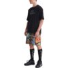 Off-White Męska koszulka z krótkim rękawem i okrągłym dekoltem z nadrukiem strzałek, luźny krój, czarna, kolekcja SS22